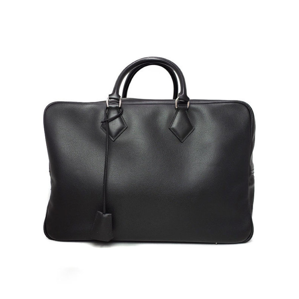 Hermes Plume 45 Leather Boston Bag